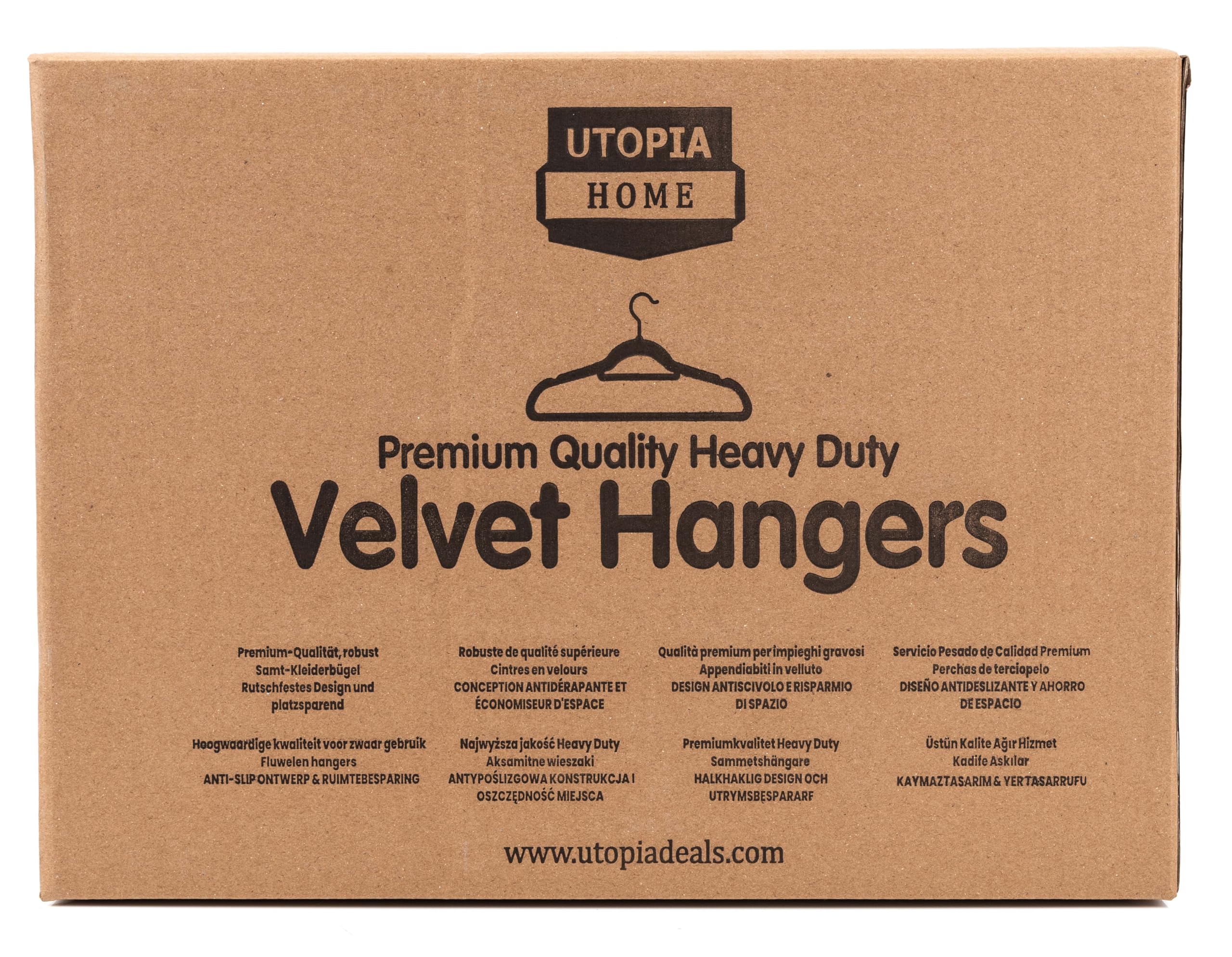 Utopia Home Premium Velvet Hangers 30 Pack - Non-Slip Clothes Hangers with Tie Bar - 360 Degree Rotatable Hook Heavy Duty Coat Hangers for Closet Organization (Black) - Perfect for Wardrobe, Dry Cleaning & Travel