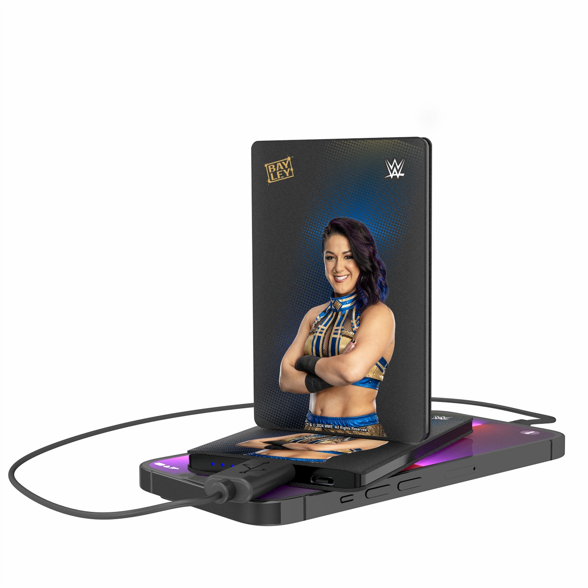 Bayley Superstar 2500mAh Ultra Slim Credit Card Power Bank - Portable Charger for iPhone, Android, Travel & Everyday Use