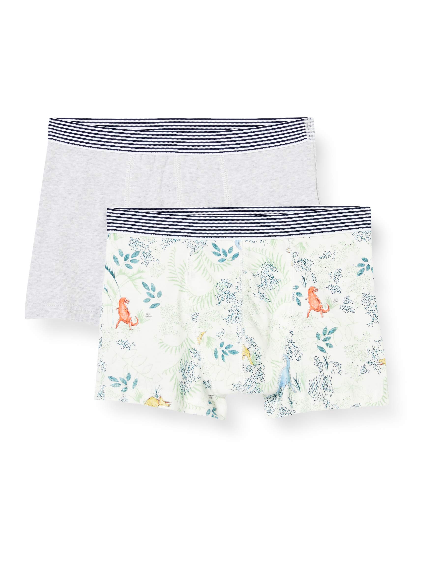 Petit Bateau Boys' Cotton Boxer Shorts 2-Pack - Soft Breathable Underwear for Kids Ages 2-12 | Style 54470 | Perfect for Playtime, School & Everyday Comfort