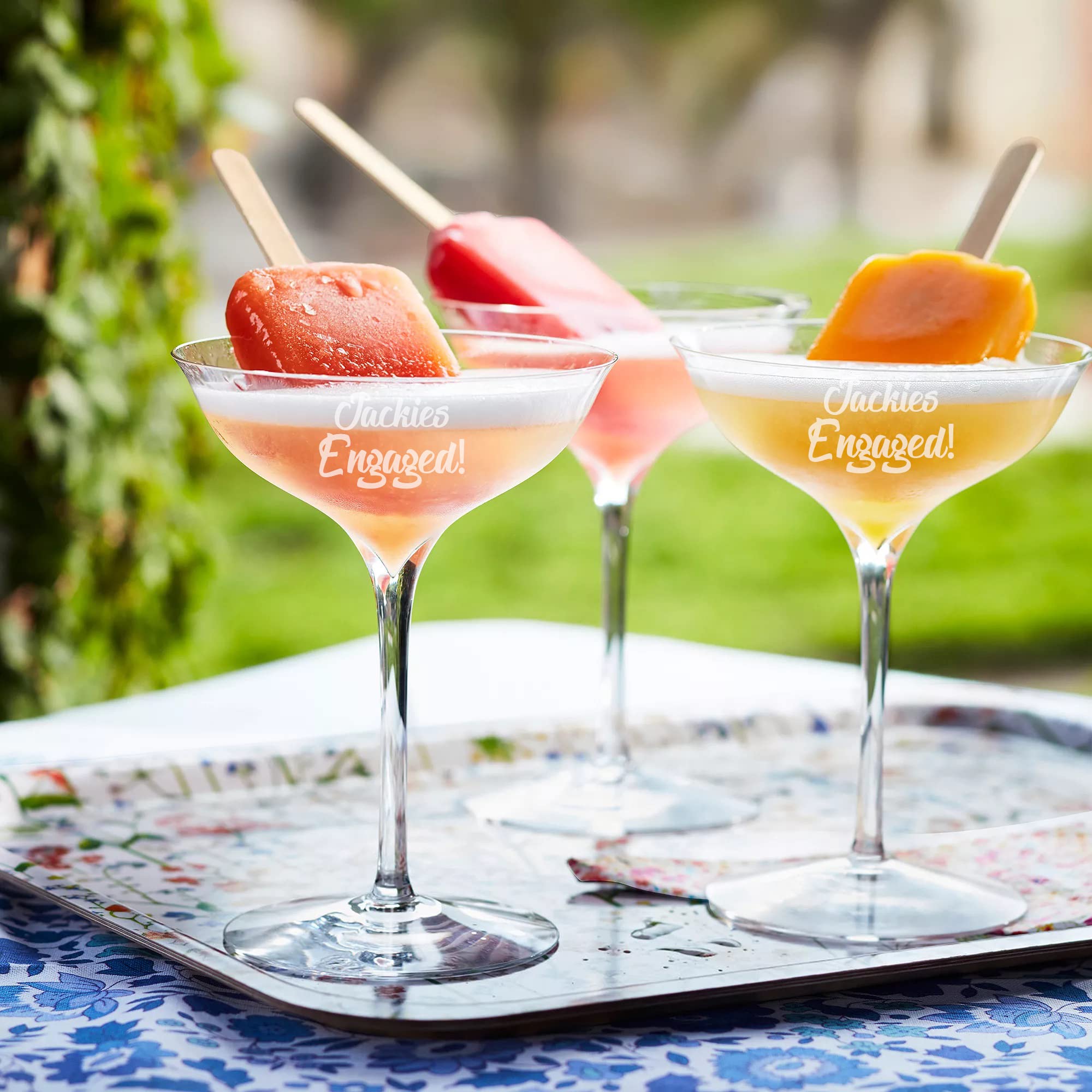 Waterford Personalized Elegance Champagne Belle Coupe Glasses - Set of 2 Engraved Crystal Coupes for Champagne, Sparkling Wine & Cocktails | Wedding Toast, Anniversary Gift & Romantic Dinner Party Glassware