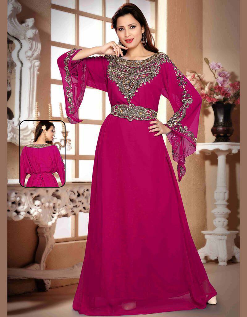 Elegant A-Line Kaftan Dress with Adjustable Waist Belt - Perfect for Beach Vacations, Summer Parties & Boho Fashion