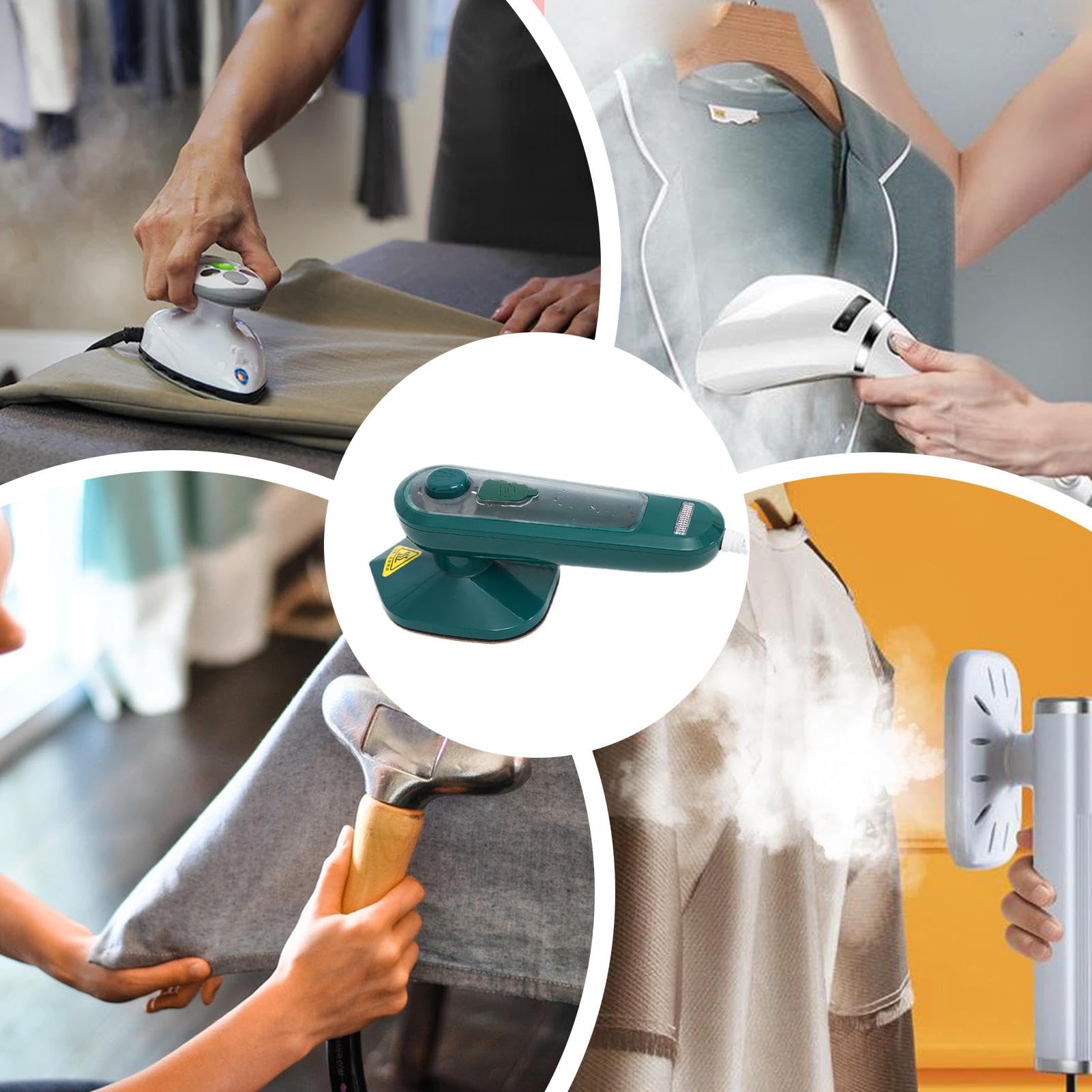 Portable Travel Steamer for Clothes - Handheld Garment Steamer Iron with Compact Design - Perfect for Wrinkle-Free Dresses, Shirts & Suits at Home, Hotel or On The Go