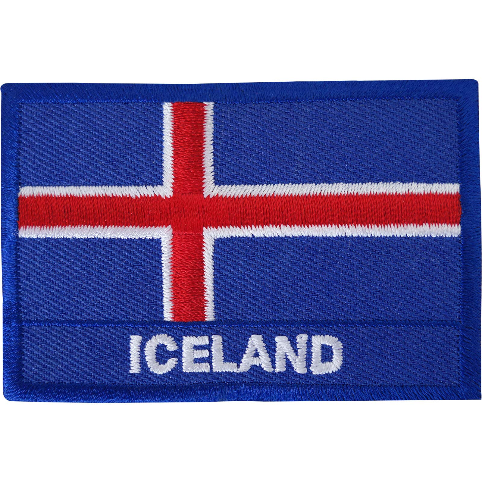 Iceland Flag Embroidered Iron/Sew On Patch - Reykjavik Clothes Embroidery Badge for Jackets, Hats & Backpacks - Perfect for Travel Enthusiasts & National Pride Display