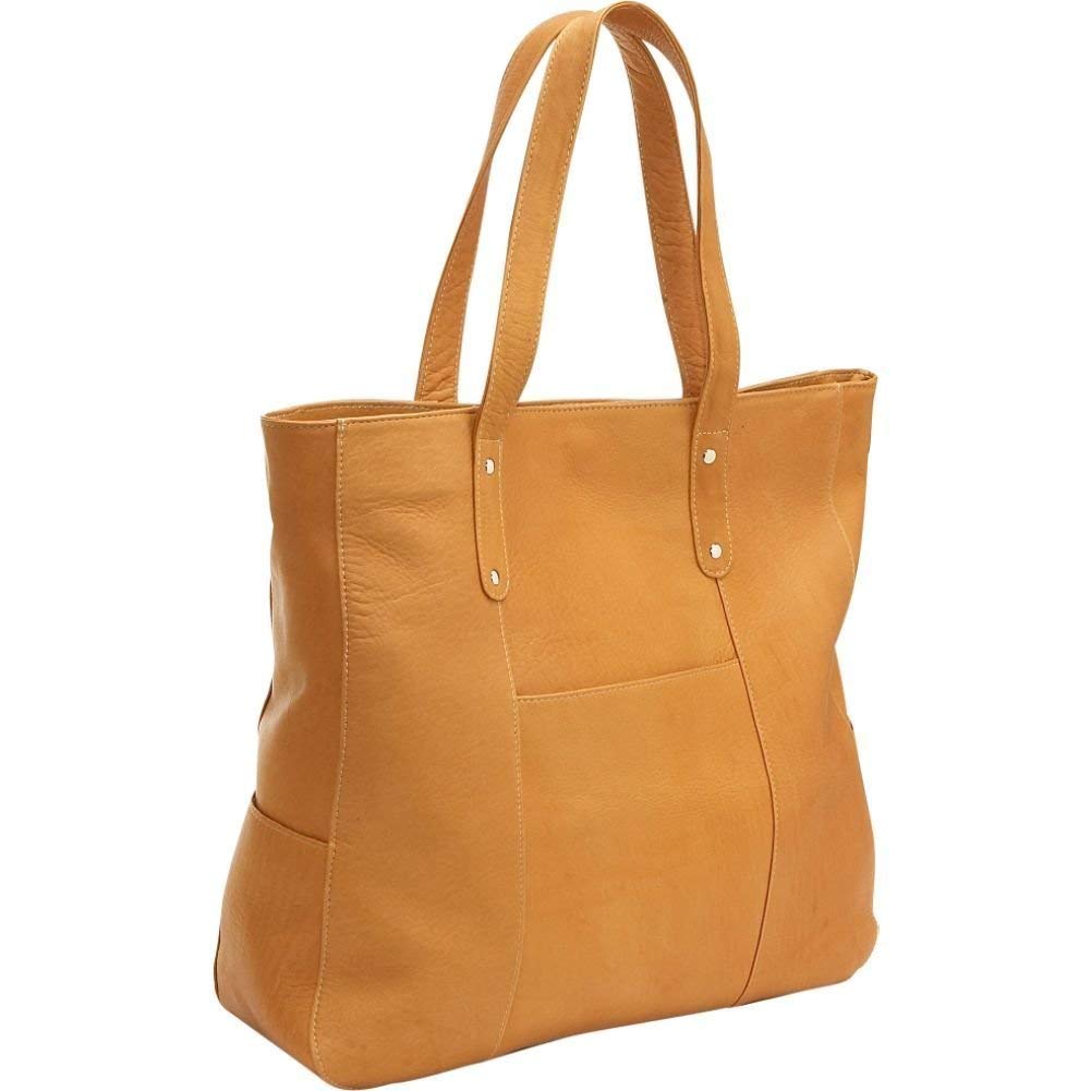 Premium Full-Grain Colombian Vaquetta Cowhide Leather Tote Bag for Women - Large 19.5
