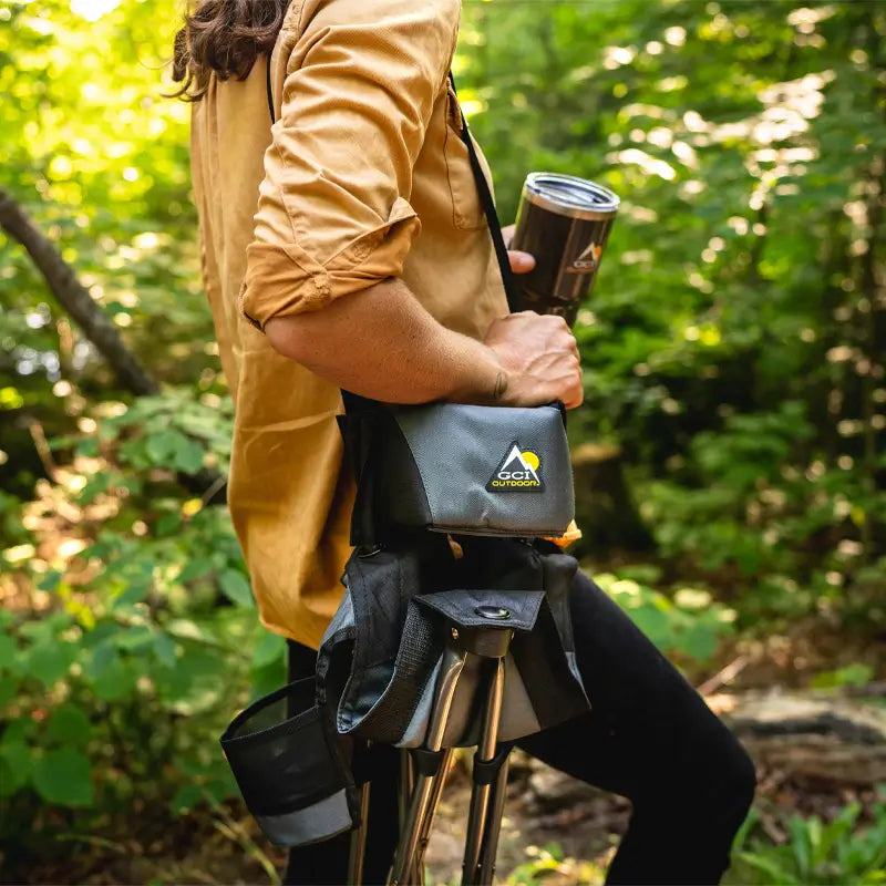 Quik E Seat - Portable Folding Chair for Camping, Hiking, Beach & Outdoor Activities | Lightweight & Compact Travel Chair for Adults & Kids | Perfect for Picnics, Concerts, Sports Events & Backyard Use