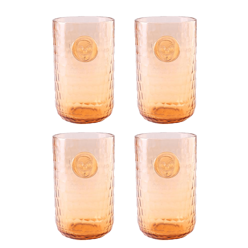 Skull Stamp Water Glass - Unique Melon Design for Home Bar, Halloween Party, and Gothic Decor | Pre Order Now