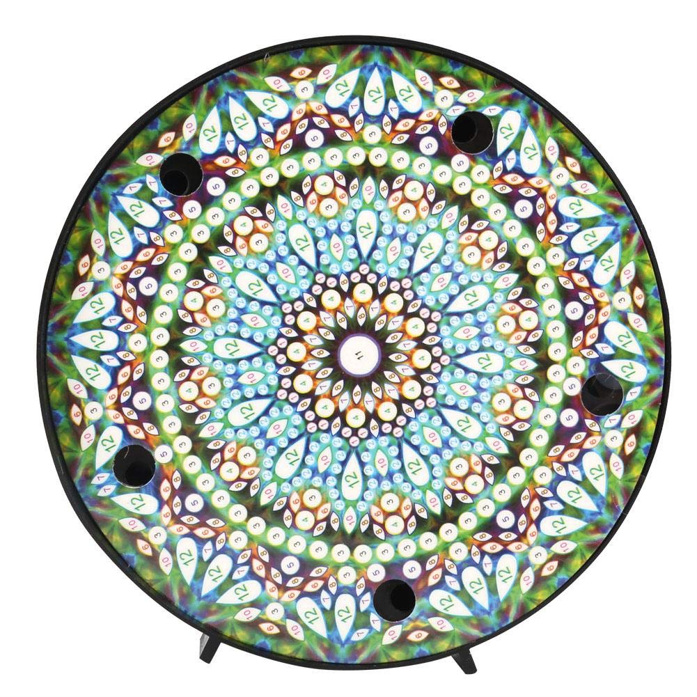 DIY Mandala Diamond Painting Kit with LED Night Light - Creative Home Decor for Bedroom, Living Room & Holiday Decoration | Relaxing Art Craft Gift for Adults (ZXD007) | Perfect for Stress Relief, Meditation & Wall Decor