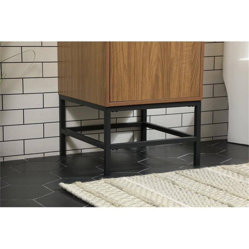 Modern 32-inch Single Bathroom Vanity with Backsplash - Elegant Grey Under Sink Storage Organizer Cabinet for Bathroom Decor | Perfect for Small Spaces, Apartments & Home Renovations