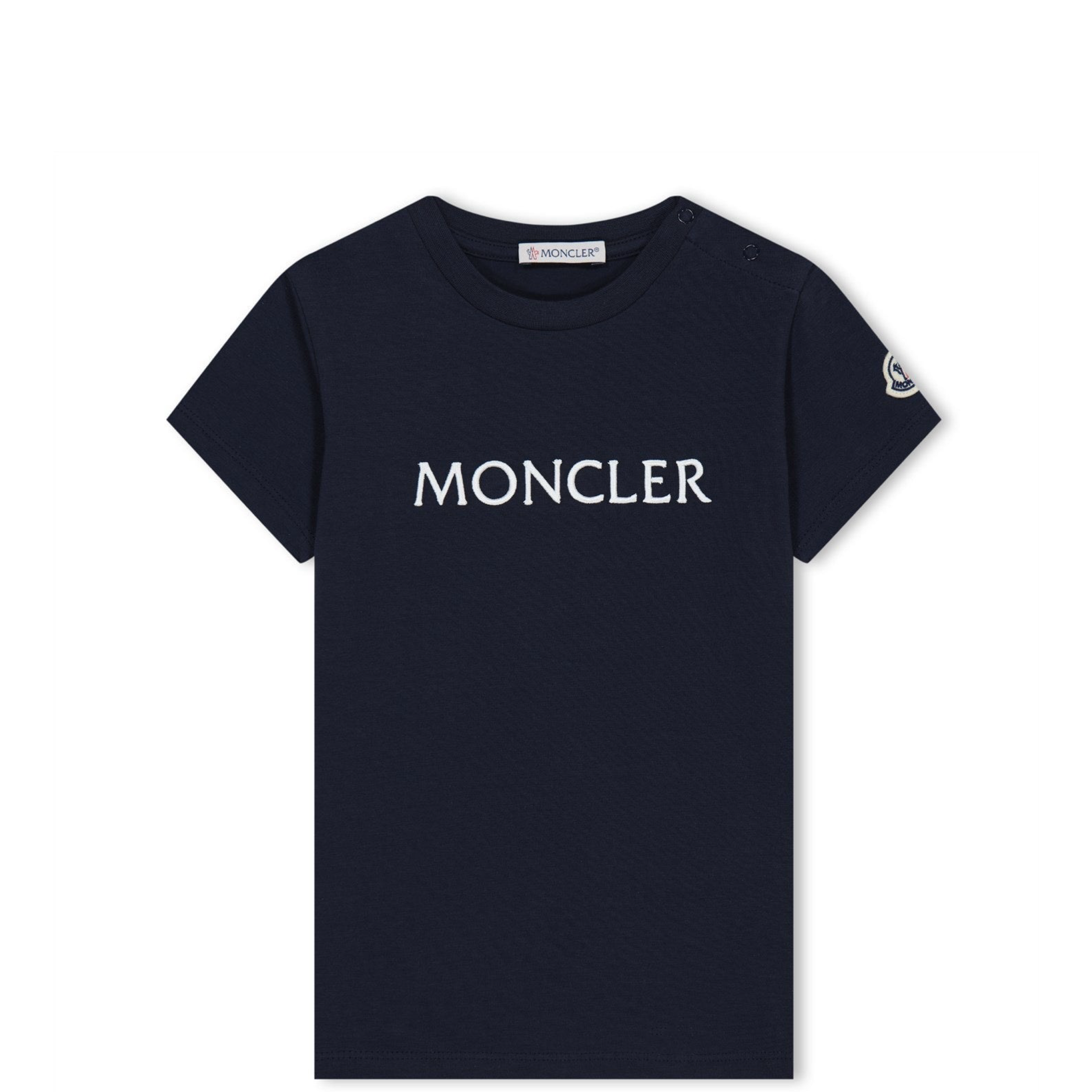 Moncler Baby Logo T-Shirt - Soft Cotton Infant Tee for Boys & Girls - Perfect for Playdates, Outings & Casual Wear