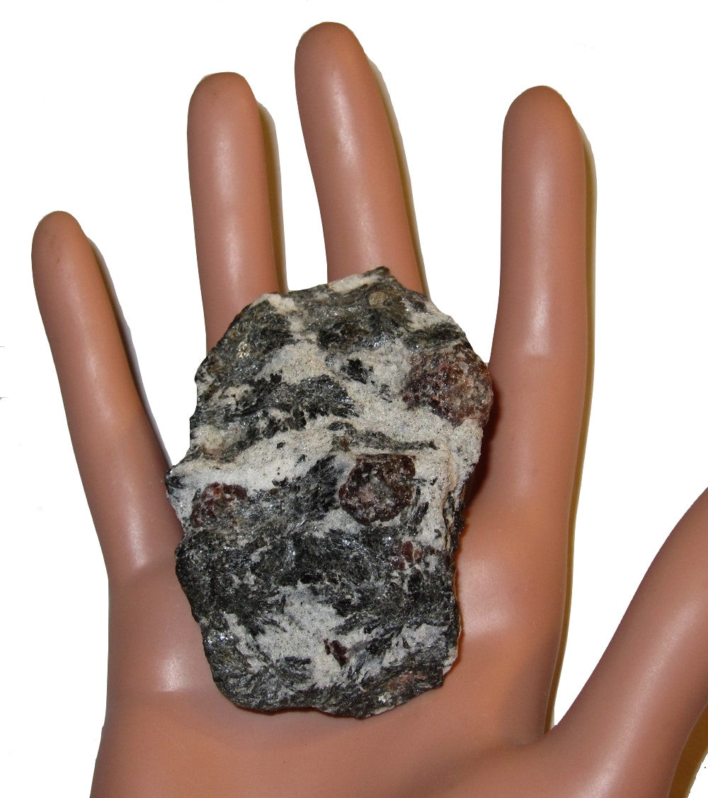 Natural Garnet Red Almandine Black Biotite Cluster Raw Crystal Stone for Healing, Meditation & Energy Work - Perfect for Reiki, Chakra Balancing & Spiritual Decor