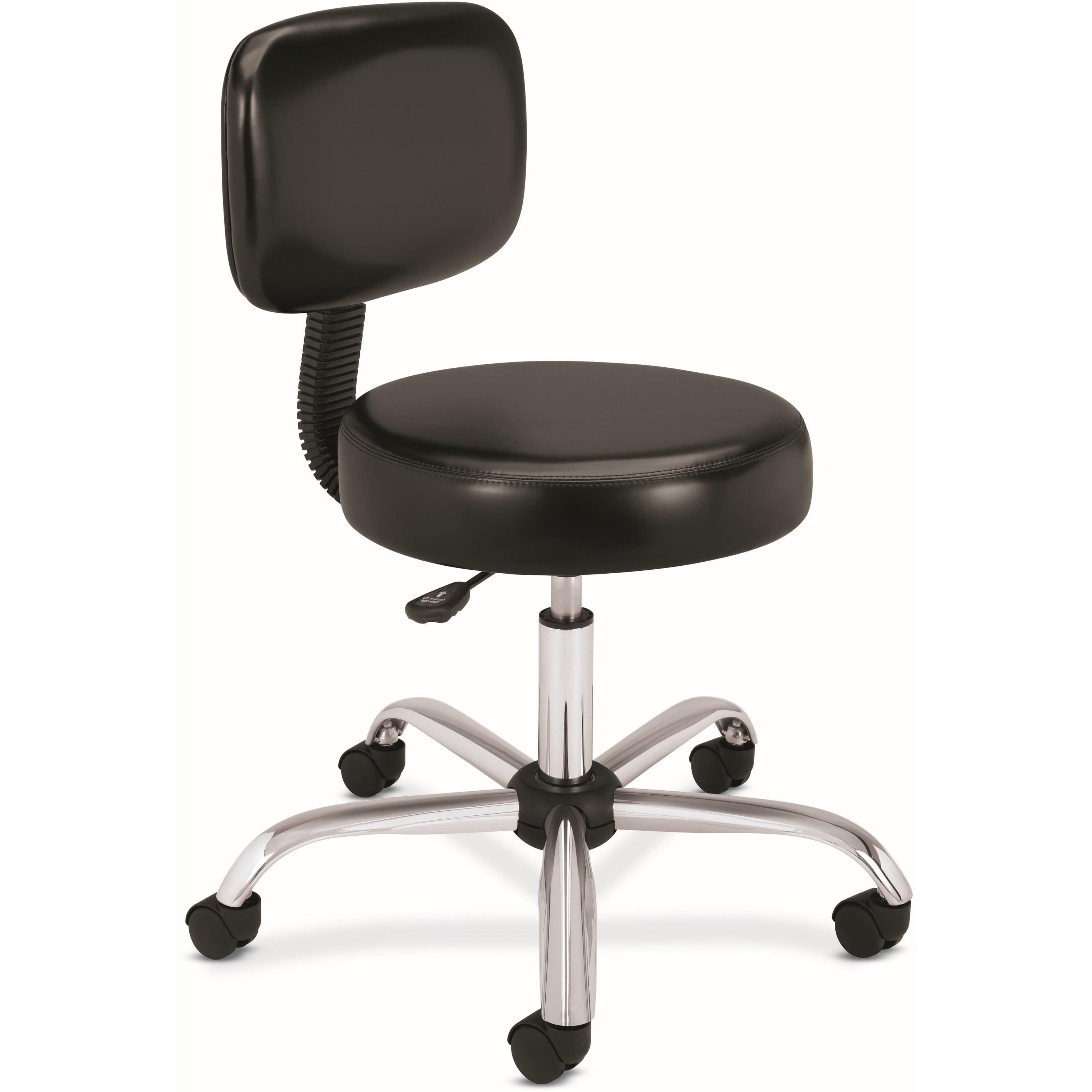 HON Backless Antimicrobial Exam Stool - Medical Rolling Stool with Adjustable Height for Dentists, Doctors & Clinics [MTS01EA11] - Ideal for Dental Procedures, Patient Exams & Medical Offices