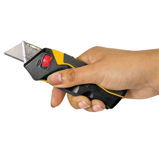 Premium Safety Utility Knife - Retractable Blade with Ergonomic Grip for Home, Office & DIY Projects - Heavy Duty Cutter for Boxes, Packages & Crafting