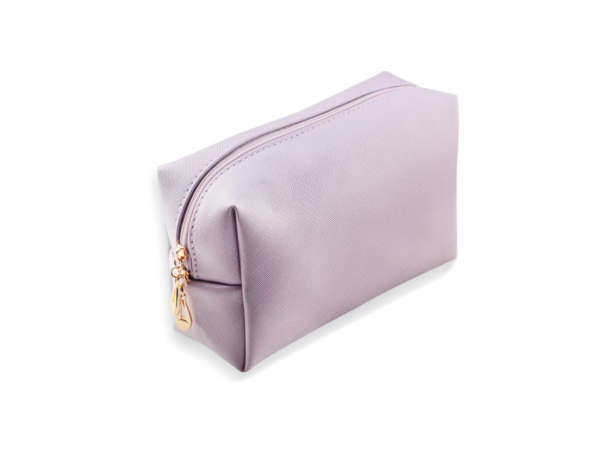 Portable Waterproof Makeup Bag for Women - Small Travel Cosmetic Pouch & Toiletry Organizer (Light Purple) - Perfect for Travel, Gym, and Everyday Essentials Storage