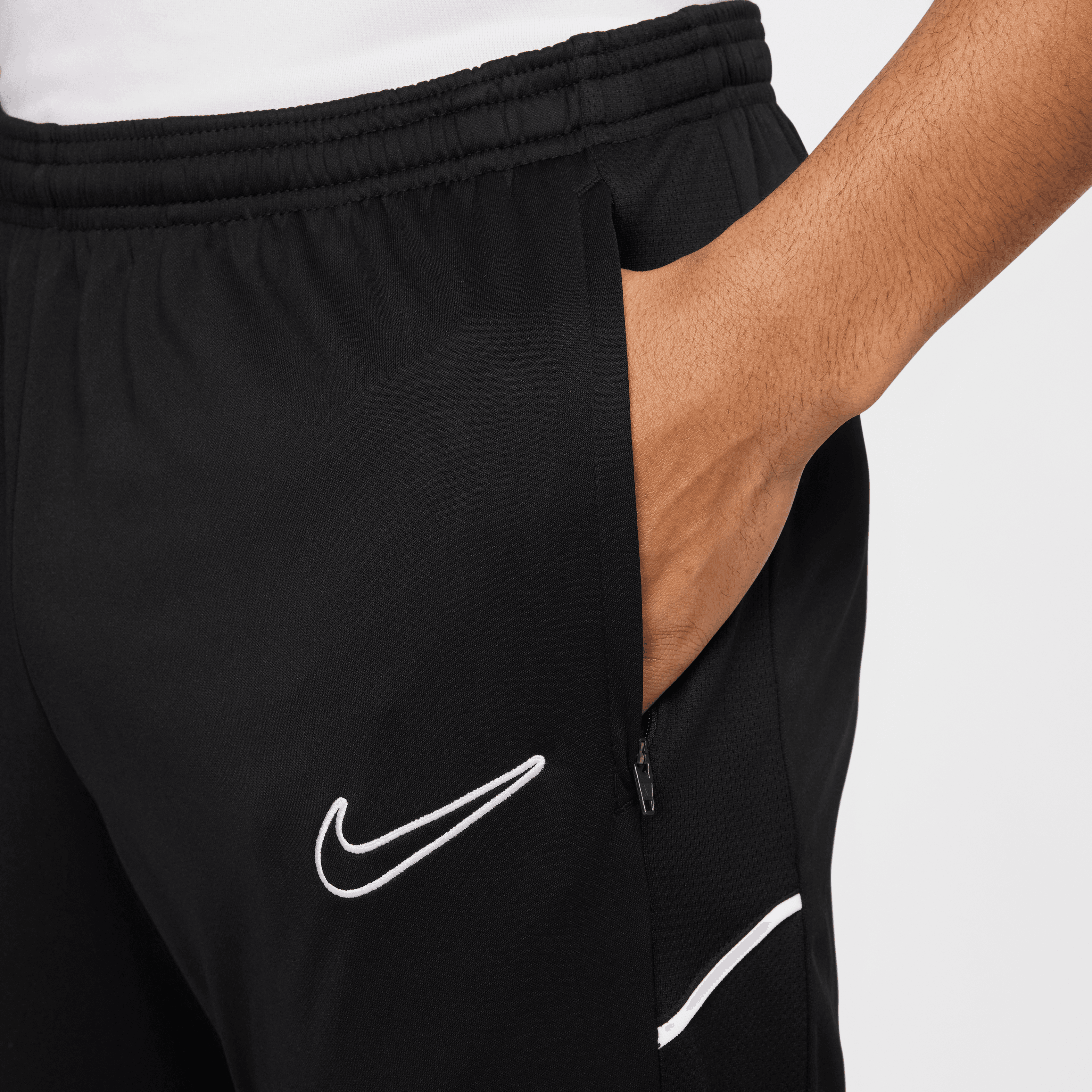 Nike Dri-FIT Academy 25 Training Pants for Men - Moisture-Wicking Workout Pants in Black/White - Perfect for Gym, Running & Sports Activities