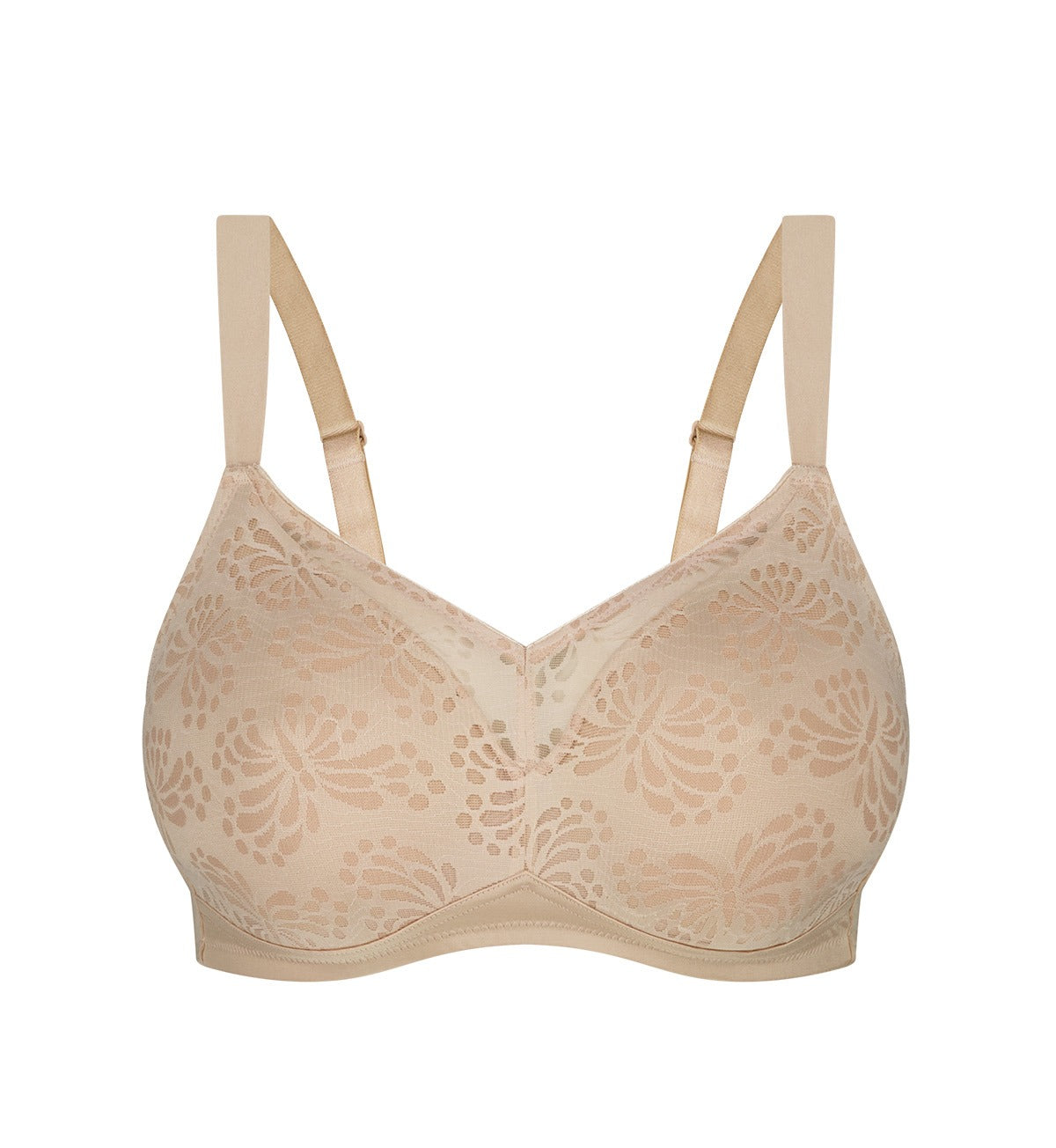Wirefree Minimizer Lace Bra - Comfortable Support for Everyday Wear & Workout