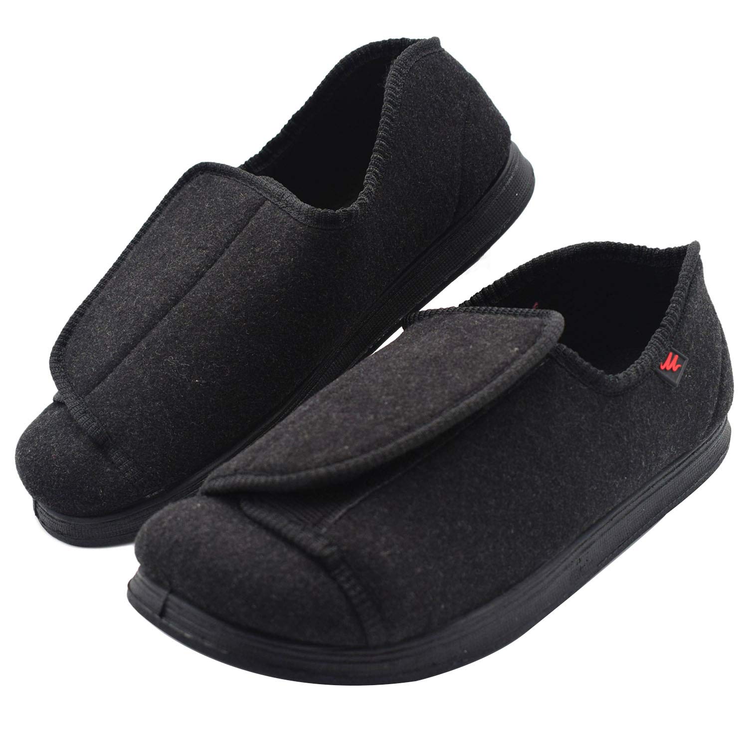 W&LESVAGO Women's Diabetic Slippers with Memory Foam - Extra Wide Adjustable Straps for Arthritis & Edema Relief - Comfortable House Shoes for Elderly & Swollen Feet - Perfect for Indoor Relaxation & Post-Surgery Recovery