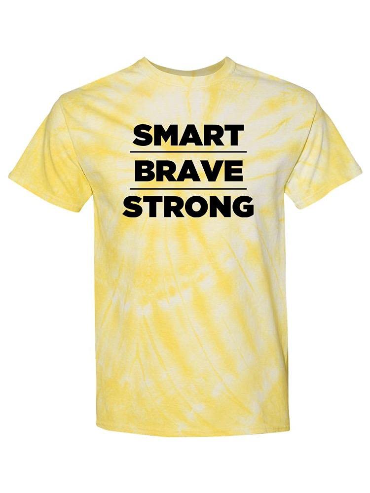 Smart Brave Strong Tie-Dye Cyclone Women's T-Shirt | Premium Cotton Graphic Tee | SmartPrintsInk Designs | Perfect for Casual Wear, Gym & Outdoor Activities