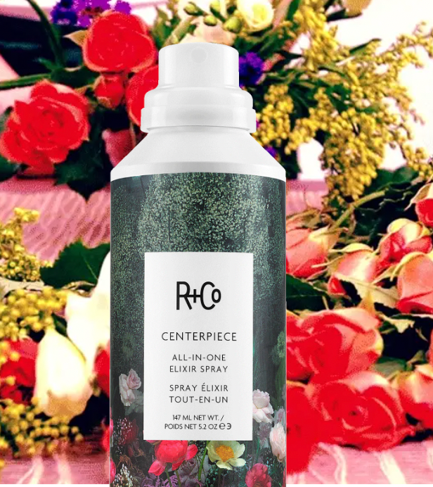 R+Co Centerpiece All-In-One Elixir Spray | Hair Styling & Shine Treatment for All Hair Types | Perfect for Daily Use, Salon Styling & Special Occasions