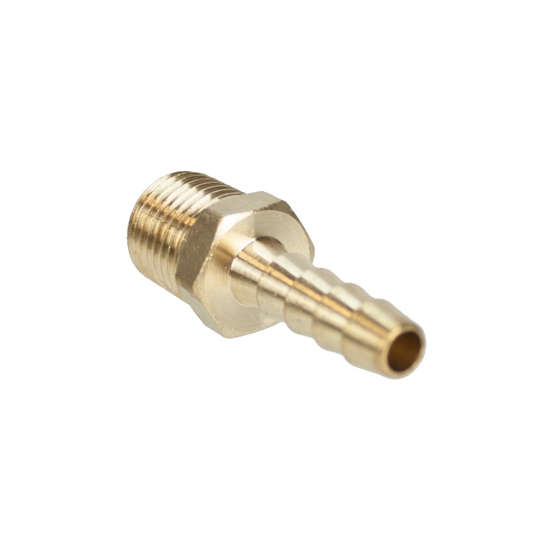 1/8 Inch Tucker Hose Insert with Male Thread - Perfect for Plumbing, Hydraulic Systems, and Industrial Applications