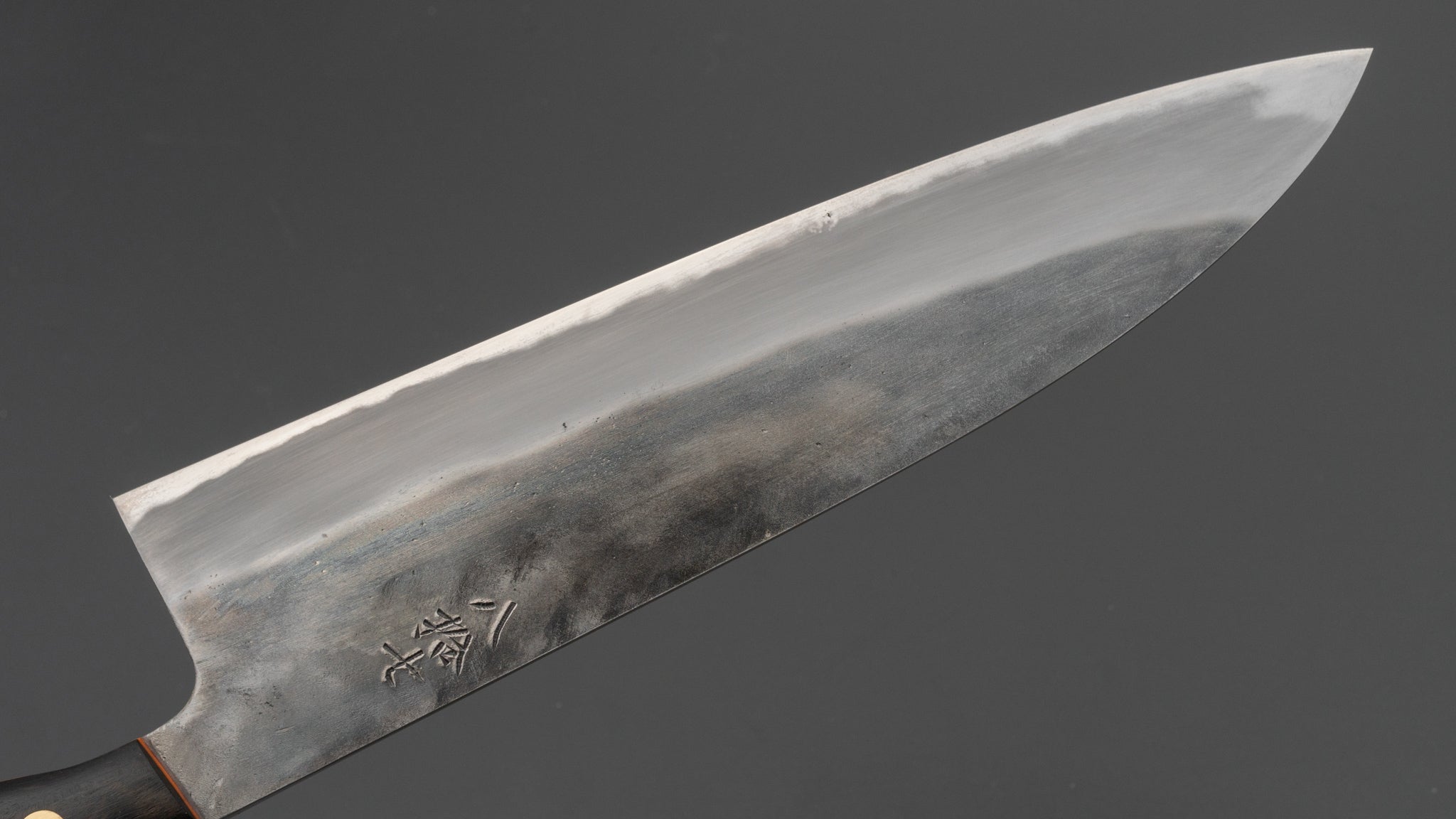 Premium Jiro Tsuchime Yo Gyuto 210mm Japanese Chef Knife with Ebony Handle - Perfect for Sushi, Meat Cutting & Professional Kitchen Use (#087)