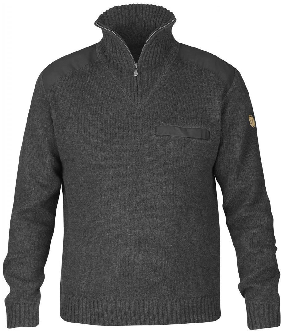 Fjallraven Koster Men's Sweater - Warm Wool Blend Pullover for Outdoor Adventures & Casual Wear