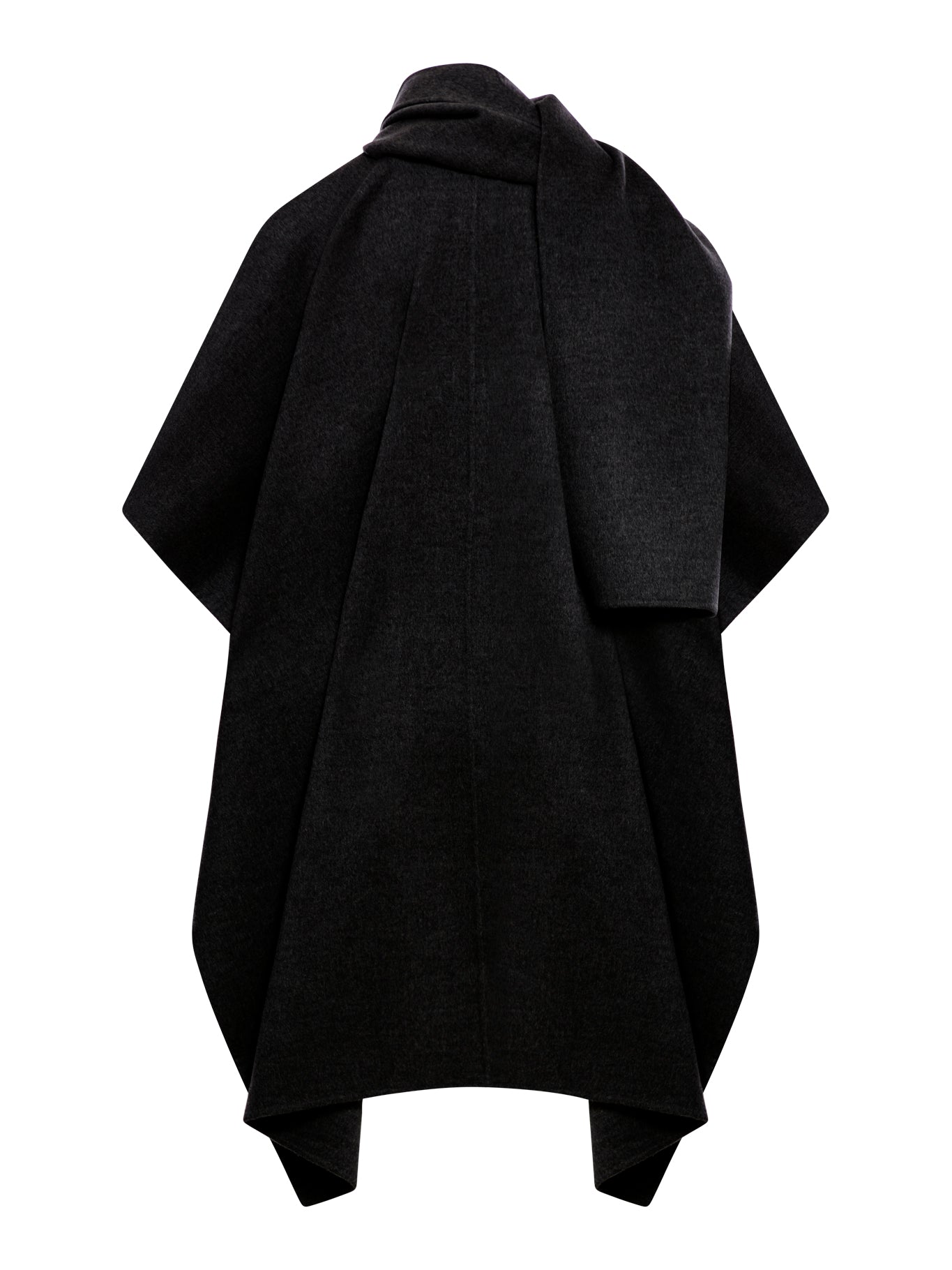 Double Layer Scarf Coat for Women - Warm Winter Fashion Outerwear - Perfect for Cold Weather, Office, and Casual Outings