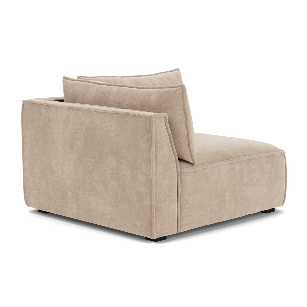 Stylish Daphne Fabric Left Corner Modular Sofa - 1 Seater Modern Living Room Furniture for Small Spaces & Apartments