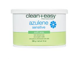 C&E Azulene Sensitive Wax 14oz - Soothing & Gentle Hair Removal for Sensitive Skin - Perfect for Face, Bikini Line & Body Waxing at Home