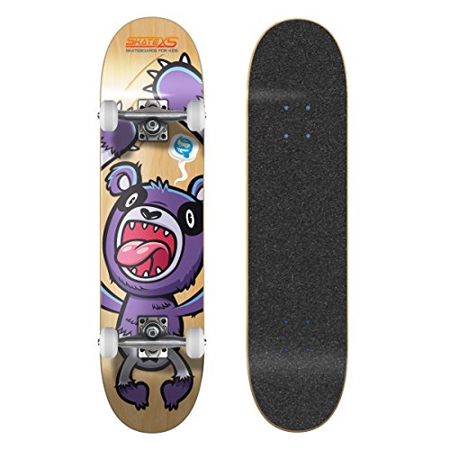 Black Grip Tape / White Wheels