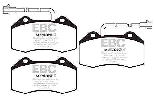 EBC Brakes DP42021R Yellowstuff Performance Brake Pads - High-Temperature Racing & Street Use for Cars, Trucks & SUVs