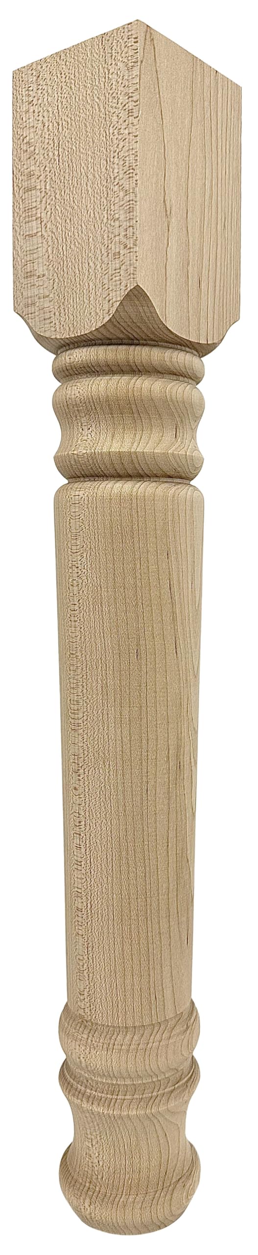 Farmhouse Coffee Table Leg - 18 Inch Tall x 2.5 Inch Wide Solid Hard Maple Wood - Perfect for DIY Rustic Furniture, Farmhouse Decor & Table Building Projects