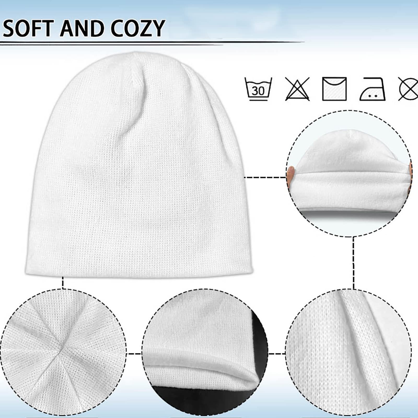 Unisex Buffalo Plaid Beanie Hat - Soft Warm Winter Skull Cap for Men & Women - Perfect for Skiing, Snowboarding & Outdoor Activities
