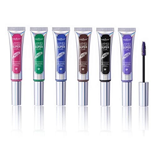 FantasyDay 6-Piece Smudge-Proof Volumizing Mascara Set - Long Lasting, Washable, Lengthening & Curling for False Lash Effect - Perfect for Everyday Wear, Date Night & Special Occasions