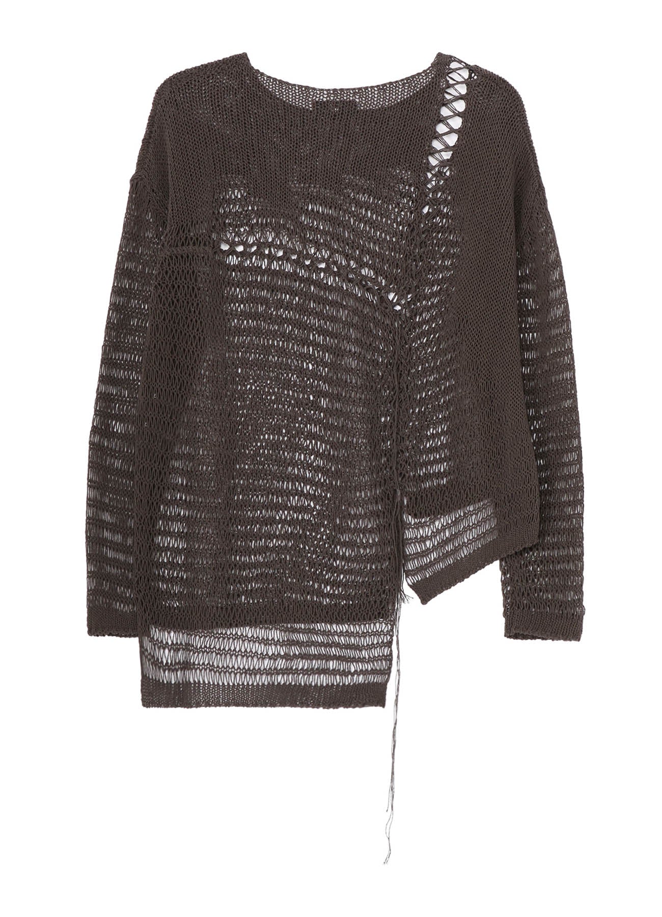 Asymmetrical Long Sleeve Knit Sweater for Women - Trendy Loose Fit Pullover for Fall & Winter - Perfect for Casual Outings, Office Wear, and Coffee Dates