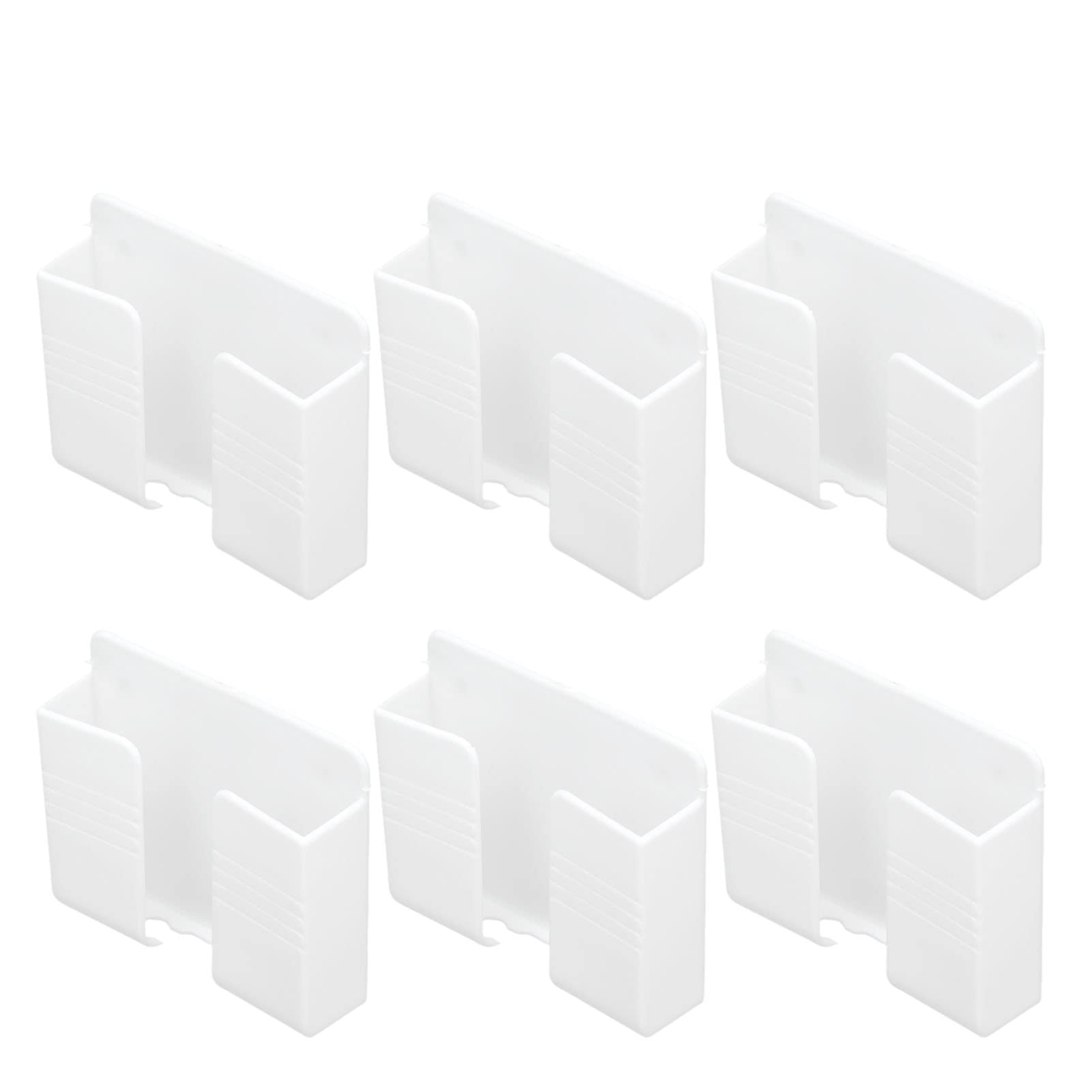 Tomantery Wall Mount Phone Holder - Universal Adjustable Phone Stand for iPhone, Samsung, Android (White) - Perfect for Kitchen, Bedroom, Office & Bathroom
