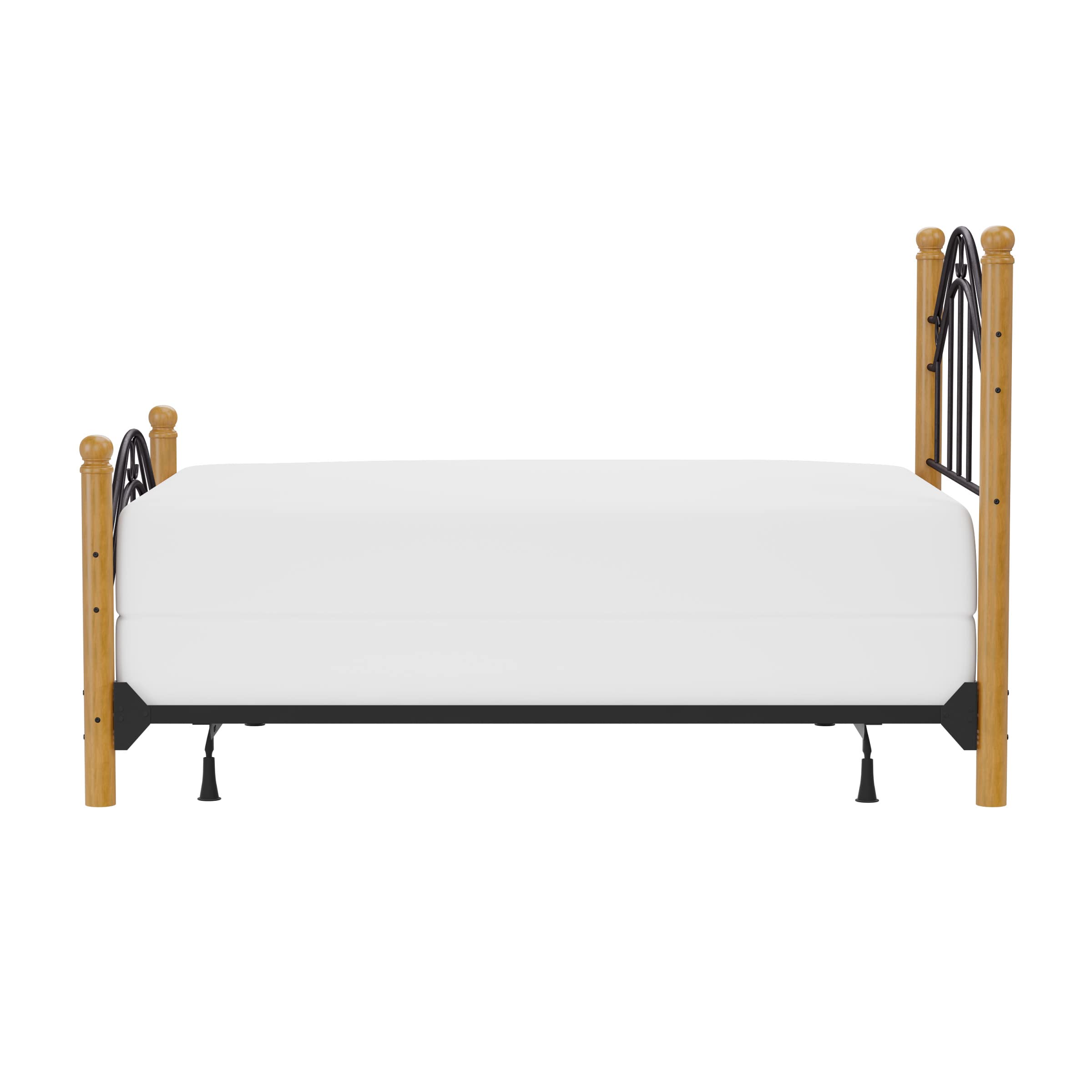 Hillsdale Furniture Winsloh Full Bed Frame Set in Medium Oak Finish - Perfect for Modern Bedroom Decor & Guest Room Setup
