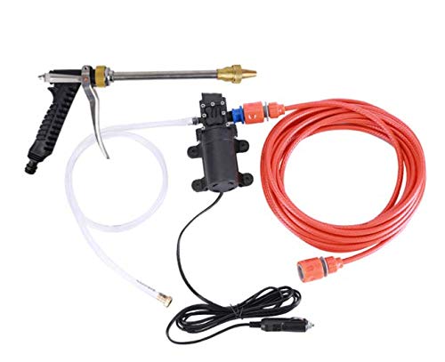 12V Portable High Pressure Washer - Electric Car Wash Pump Kit with Jet Hose for Home, Garden & Auto Cleaning | Perfect for Washing Cars, Patio Furniture, Driveways & Outdoor Surfaces