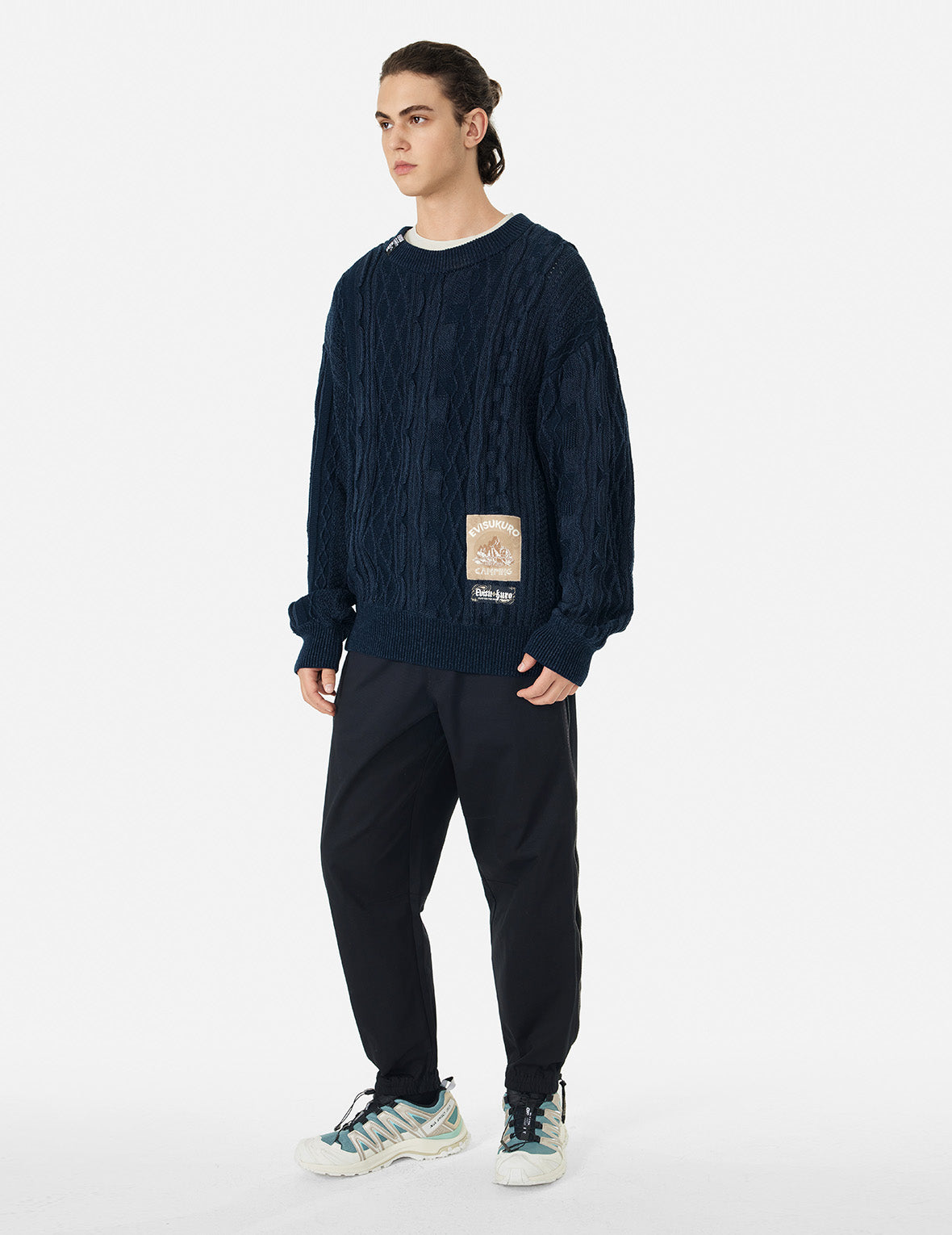 Custom Logo Label Relax Fit Knit Sweater for Women & Men - Cozy Casual Pullover for Office, Travel & Everyday Wear
