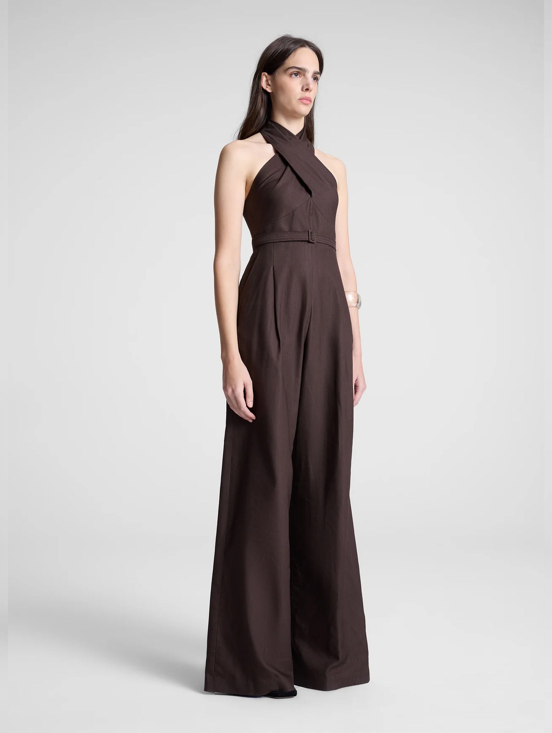 Murphy Jumpsuit for Women - Dark Carob Brown Romper | Casual Summer Outfit, Beach Cover Up, Lounge Wear