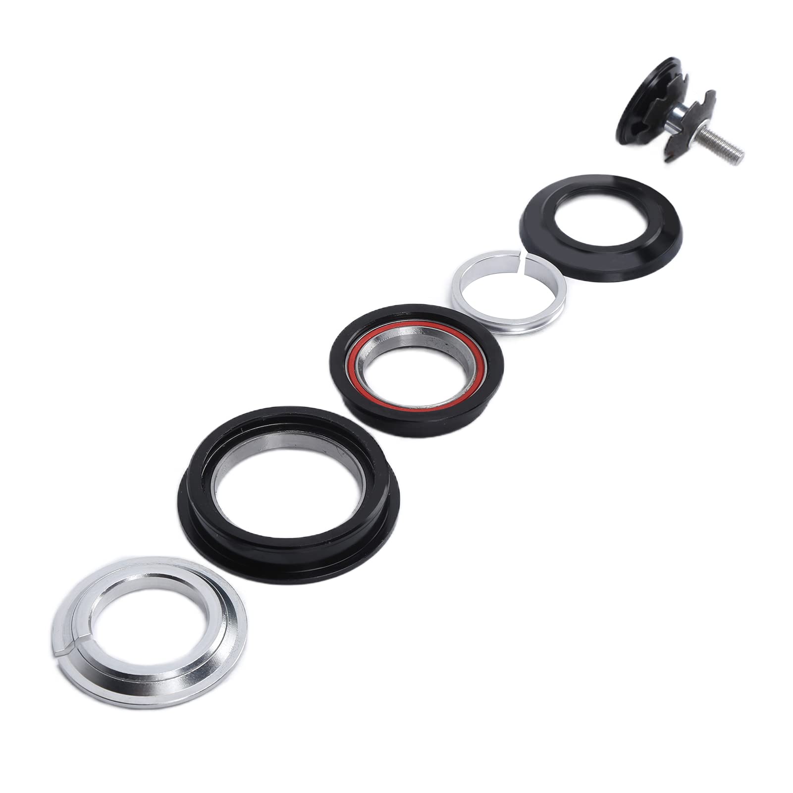 Premium Honio Double Bearing Bike Headset - T6 Heat Treated Universal Headset for MTB & Road Bikes | Smooth Steering & Enhanced Durability for Mountain & Urban Cycling