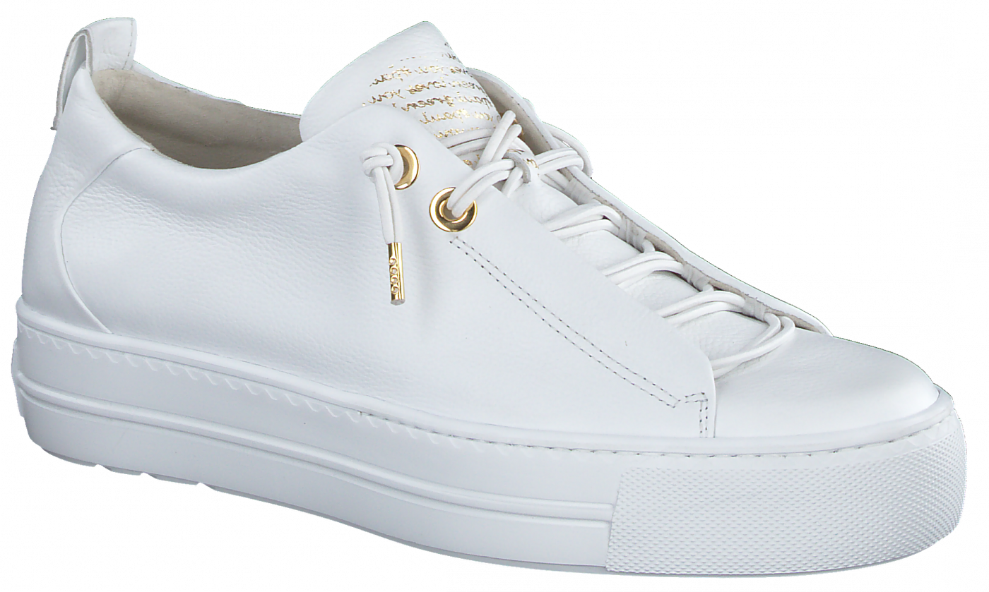PAUL GREEN 5017 Women's White Leather Sneakers - Comfortable & Stylish Casual Shoes for Walking, Work & Everyday Wear