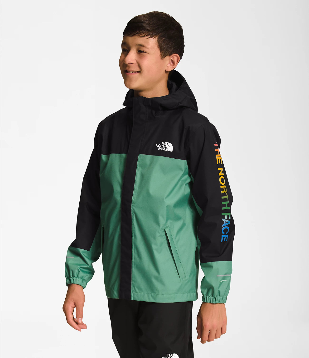 Antora Boys' Waterproof Rain Jacket - Lightweight & Breathable Outdoor Jacket for Kids - NF0A82ST - Perfect for Hiking, School & Play in Wet Weather
