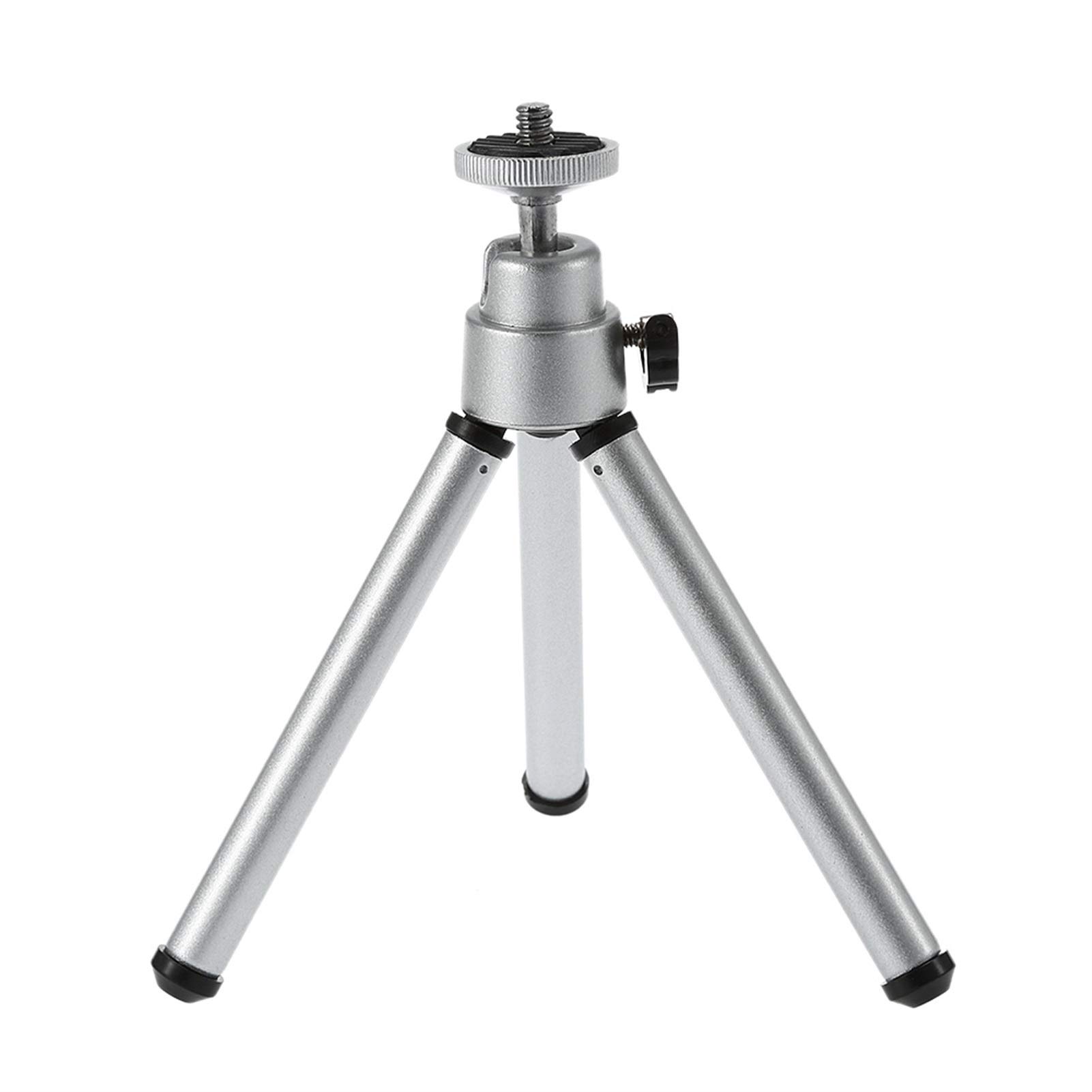Adjustable Silver Projector Stand Tripod - Portable Tabletop Holder for Mini Projector, DLP, Digital Camera & Smartphone | Perfect for Home Theater, Office Presentations & Outdoor Movie Nights