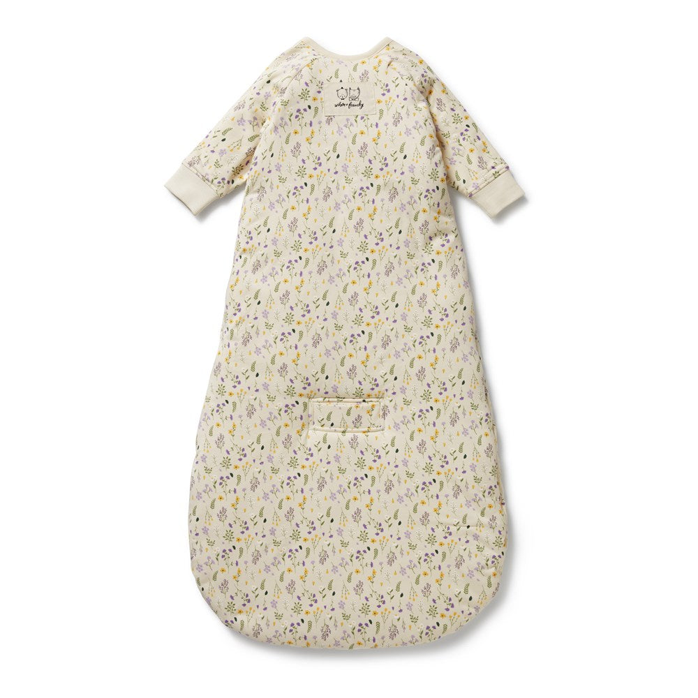 Bella Floral Organic Cotton Long Sleeve Baby Sleeping Bag 3.5 TOG - Soft & Breathable for Newborns & Infants - Perfect for Nursery, Daycare & Cozy Winter Nights