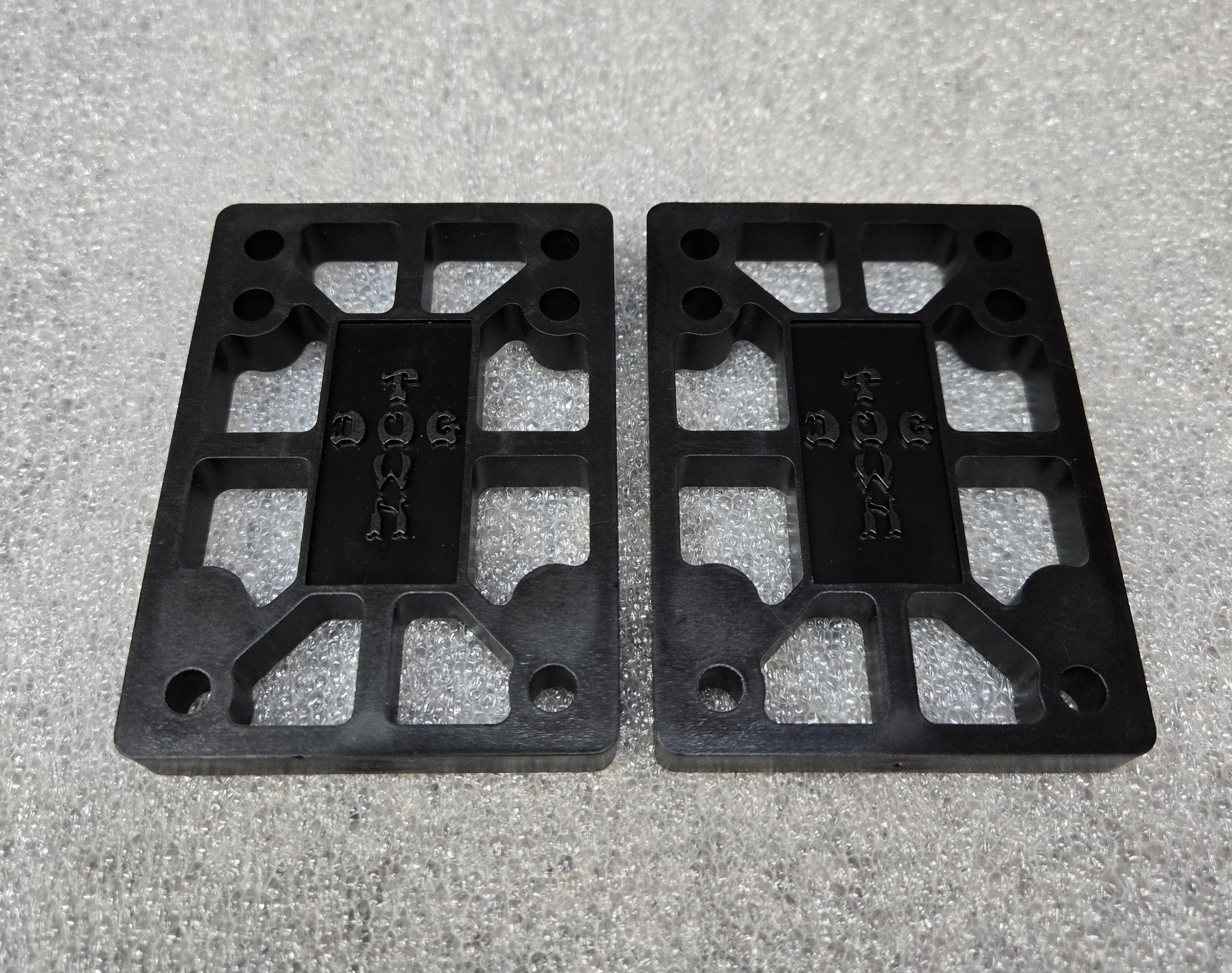 Dogtown 3/8 Inch Skateboard Riser Pads - Shock Absorbing Black Skateboard Accessories for Smooth Rides & Tricks | Perfect for Street Skating & Park Riding