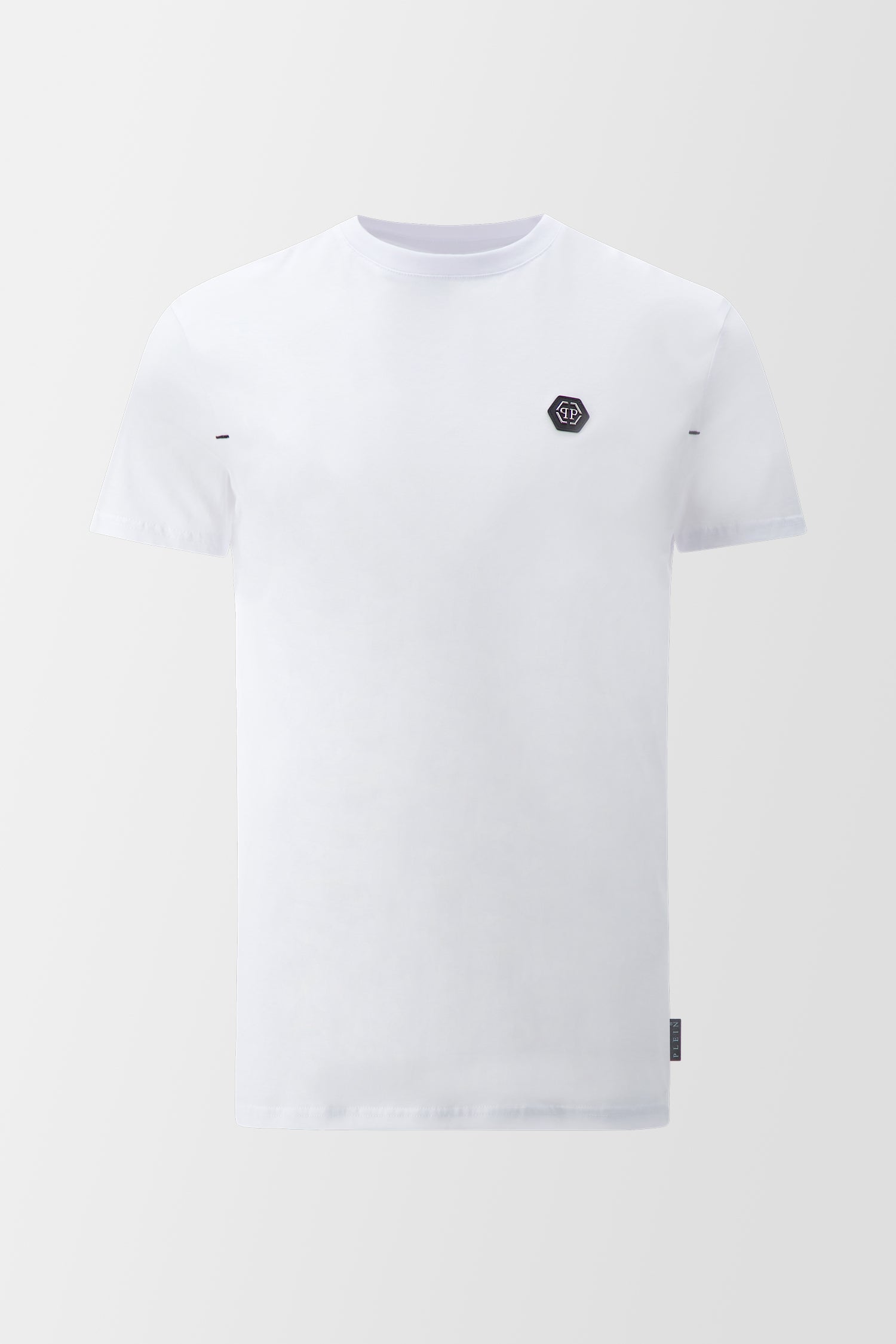 Philipp Plein White Round Neck Short Sleeve T-Shirt for Men | Casual Cotton Tee for Streetwear & Everyday Outfits