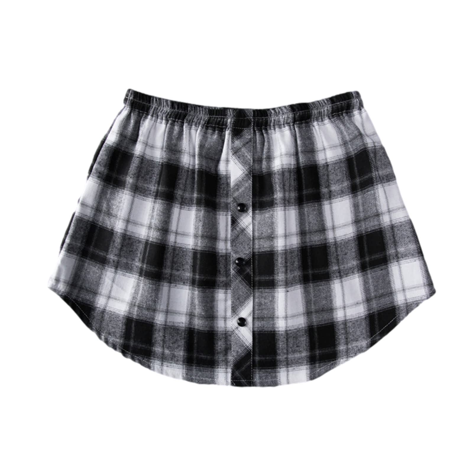 Women's Adjustable Layering Shirt Extenders - Fake Top Lower Sweep Split Slip Mini Skirt for Modesty & Fashion | Perfect for Dresses, Tunics & Work Attire