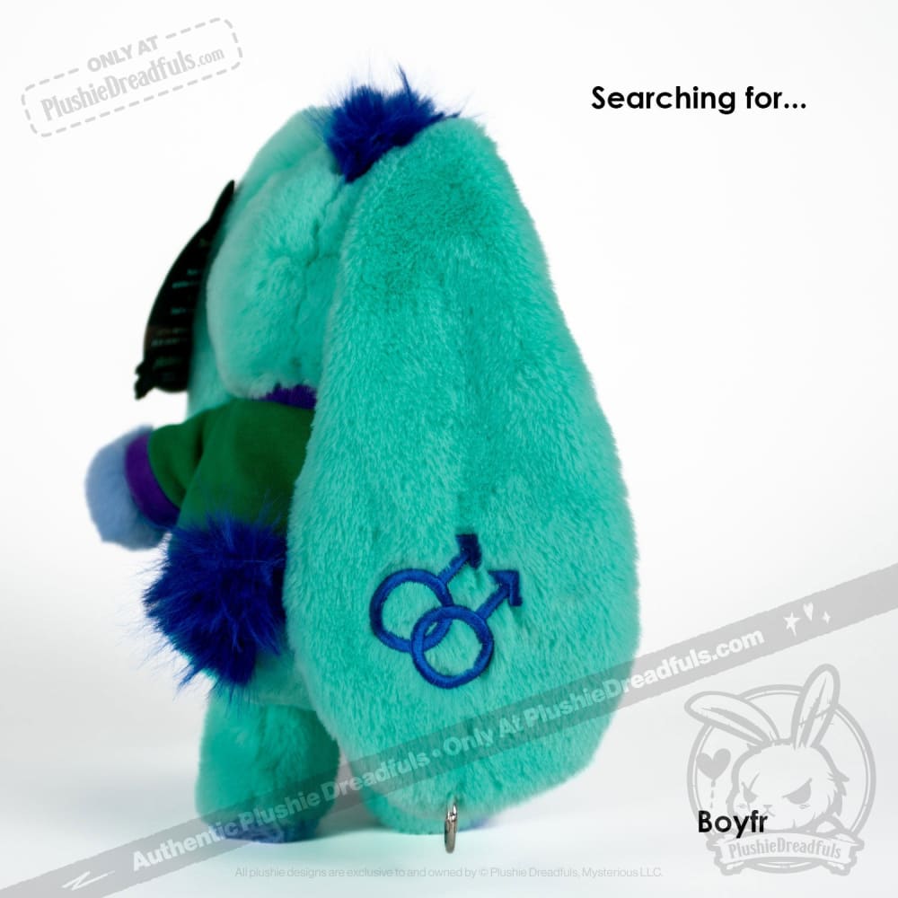 Plushie Dreadfuls MLM Gay Bunny Stuffed Animal - Soft Cuddly Toy for LGBTQ+ Pride, Bedroom Decor & Gift Giving
