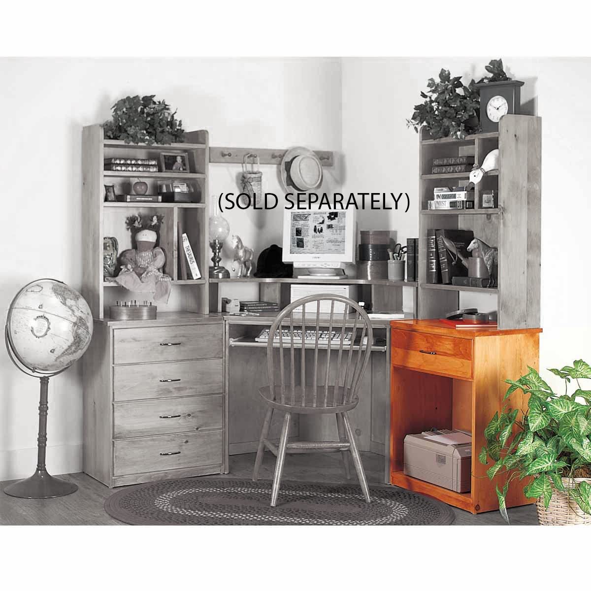 Unfinished Solid Pine Office Desk with 1 Drawer - Printer Stand for Home & Office | Perfect for Small Spaces, Workstations & Home Office Organization