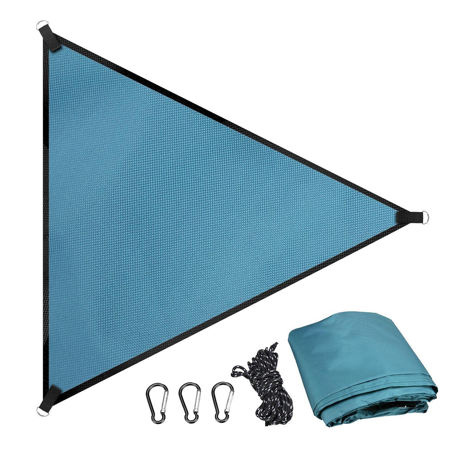 StateOJ 300D UV Waterproof Sun Shade Sail - Outdoor Patio, Pool Cover & Canopy Tent for Backyard, Garden, Deck - Durable Sun Protection for Outdoor Living Spaces